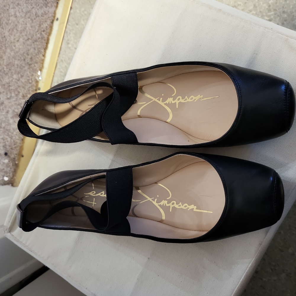 Mandalaye Elastic Criss-Cross Ankle Strap Ballet Flats, Jessica Simpson